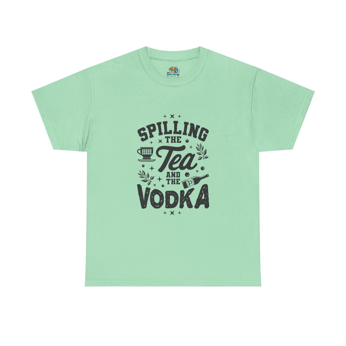 Unisex Heavy Cotton Tee (Spill Tea & Vodka)