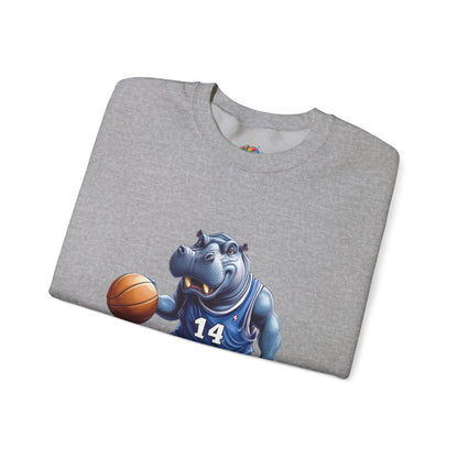 Unisex Heavy Blend™ Crewneck Sweatshirt (Hippo Baller)