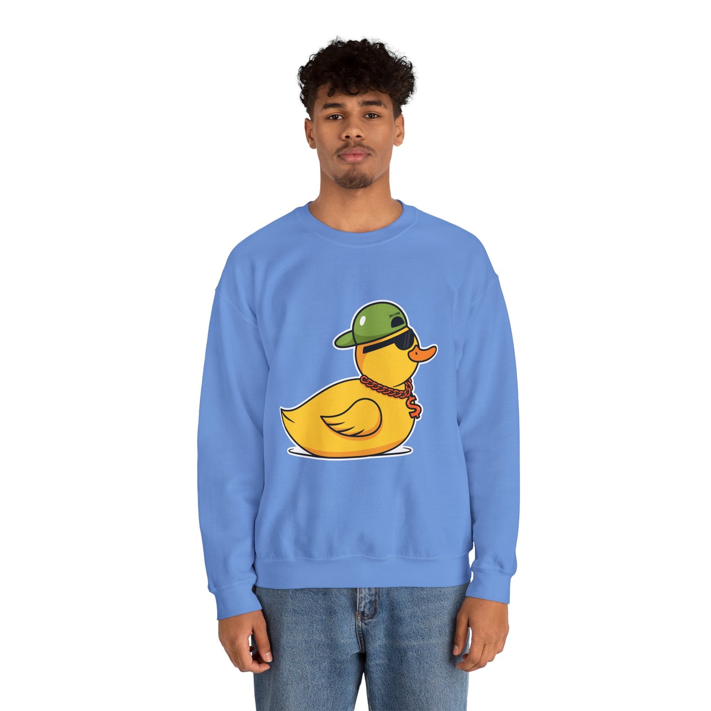 Unisex Heavy Blend™ Crewneck Sweatshirt (Gangster Duck)