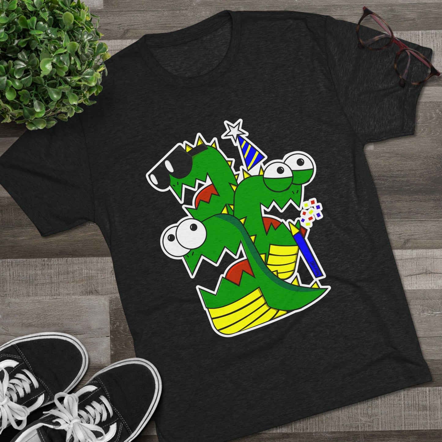 Unisex Tri-Blend Crew Tee (Larry the Snake thing)