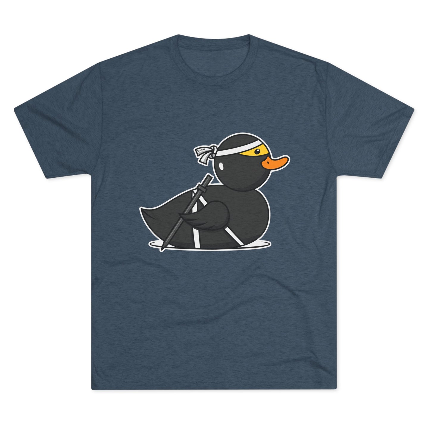 Unisex Tri-Blend Crew Tee (Ninja Duck)