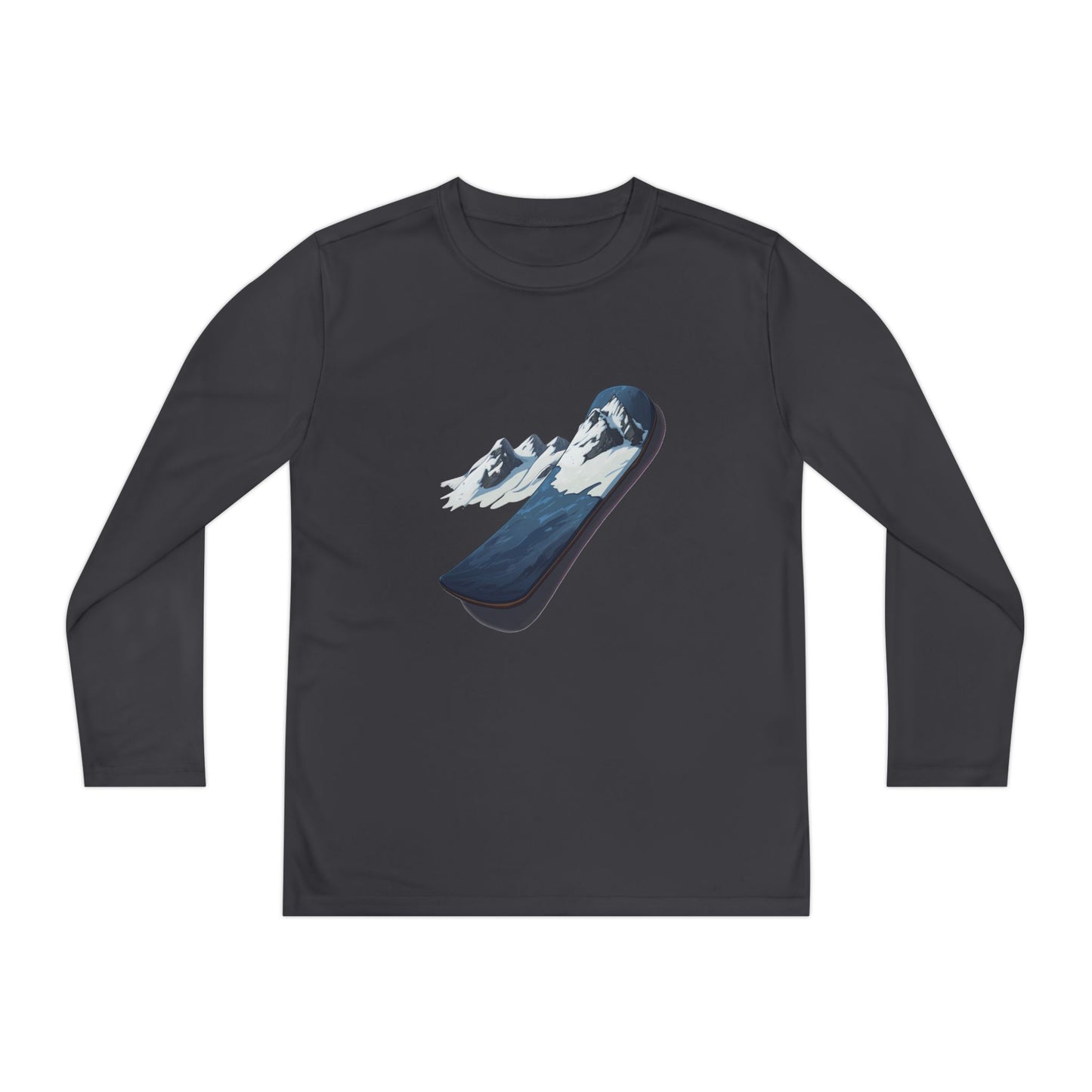 Youth Long Sleeve Competitor Tee (Mountain Snowboard)