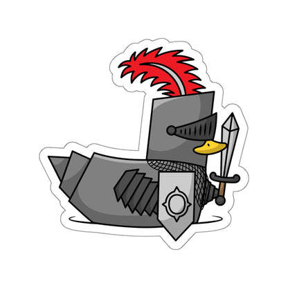 Die-Cut Stickers | Vibrant Art for Personalization (Knight Duck)