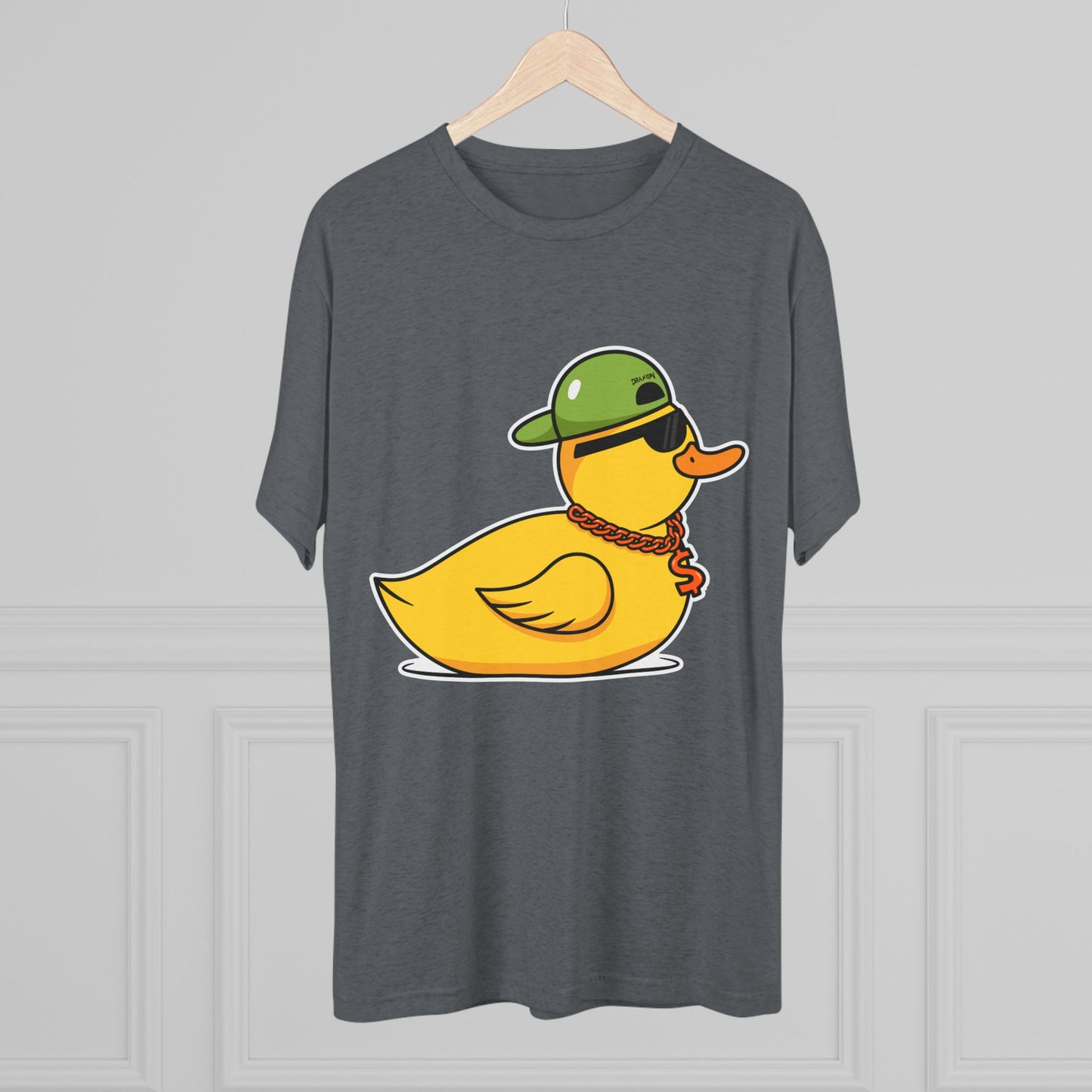 Unisex Tri-Blend Crew Tee (Ninja Duck)