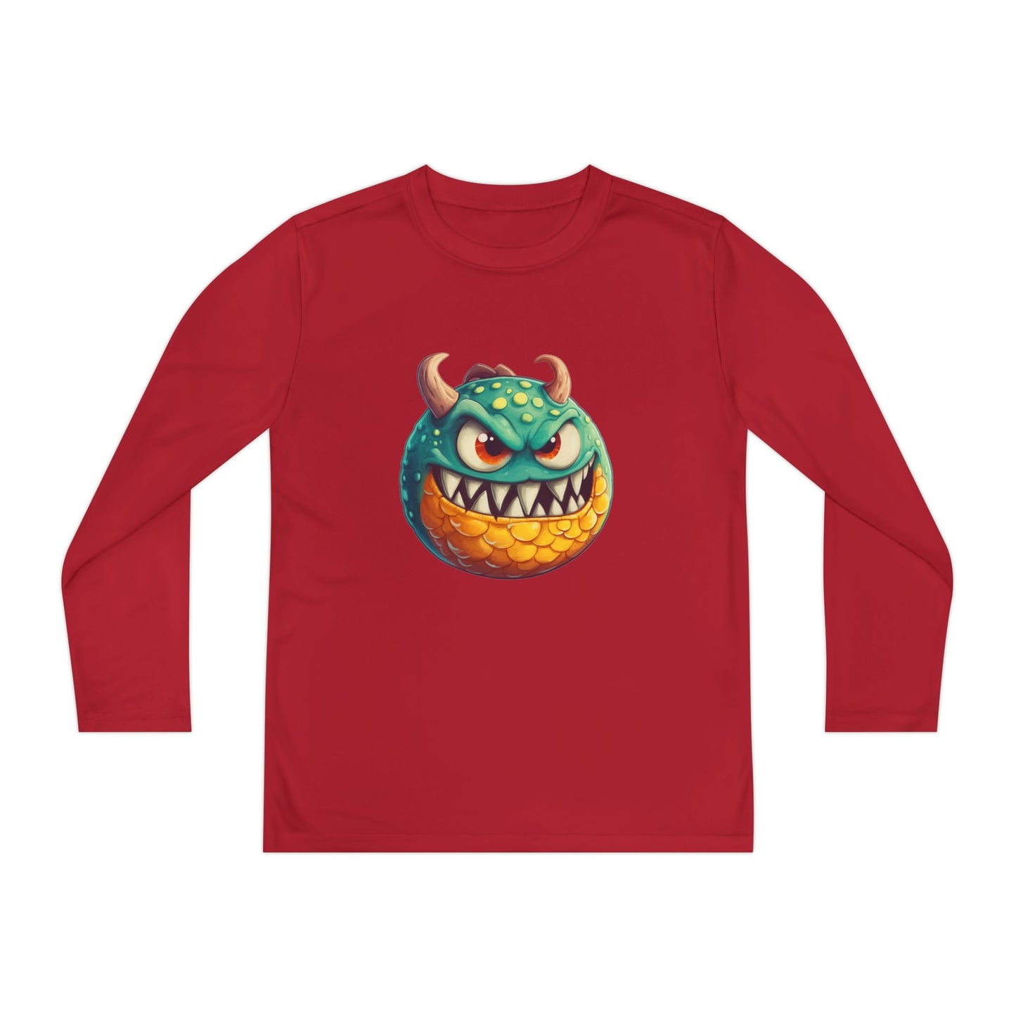 Youth Long Sleeve Competitor Tee (Green Monster 1)