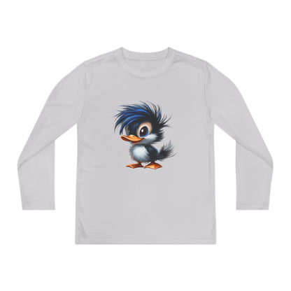 Youth Long Sleeve Competitor Tee (Blue Hair Duck)