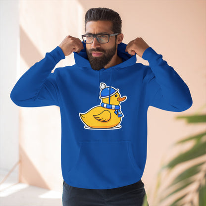 Three-Panel Fleece Hoodie (Chilly Duck)