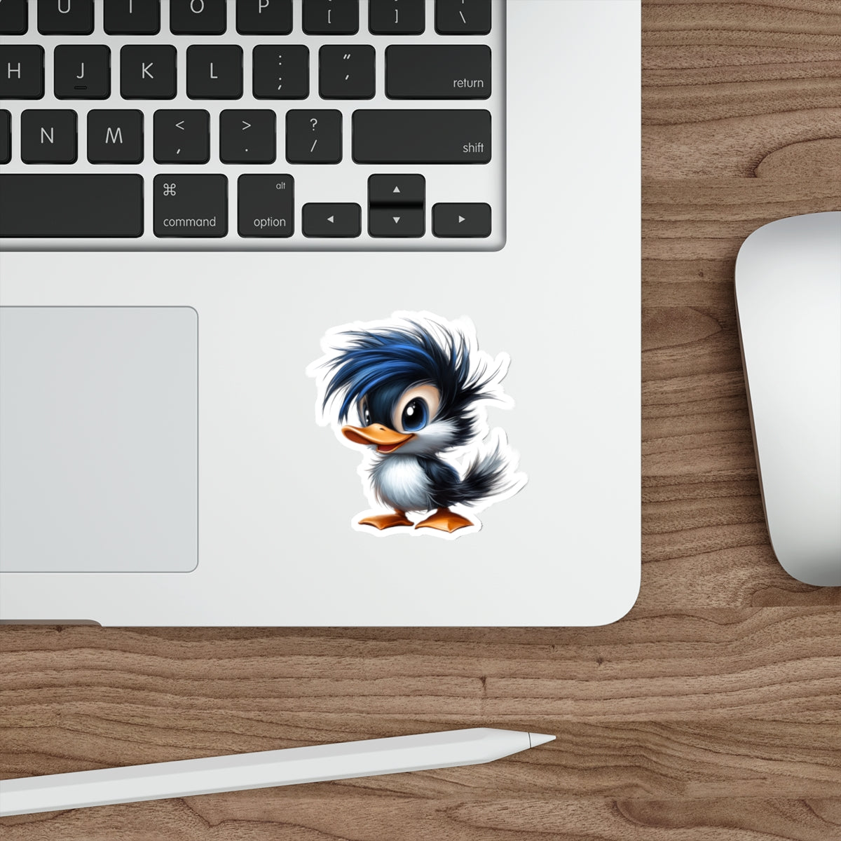 Die-Cut Stickers | Perfect for Laptops & Travel Decor (Blue Hair Duck)