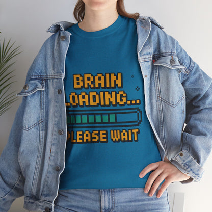 Unisex Heavy Cotton Tee (Brain Loading...Please Wait)