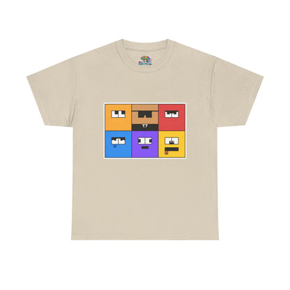Unisex Heavy Cotton Tee (Emotion Blocks)