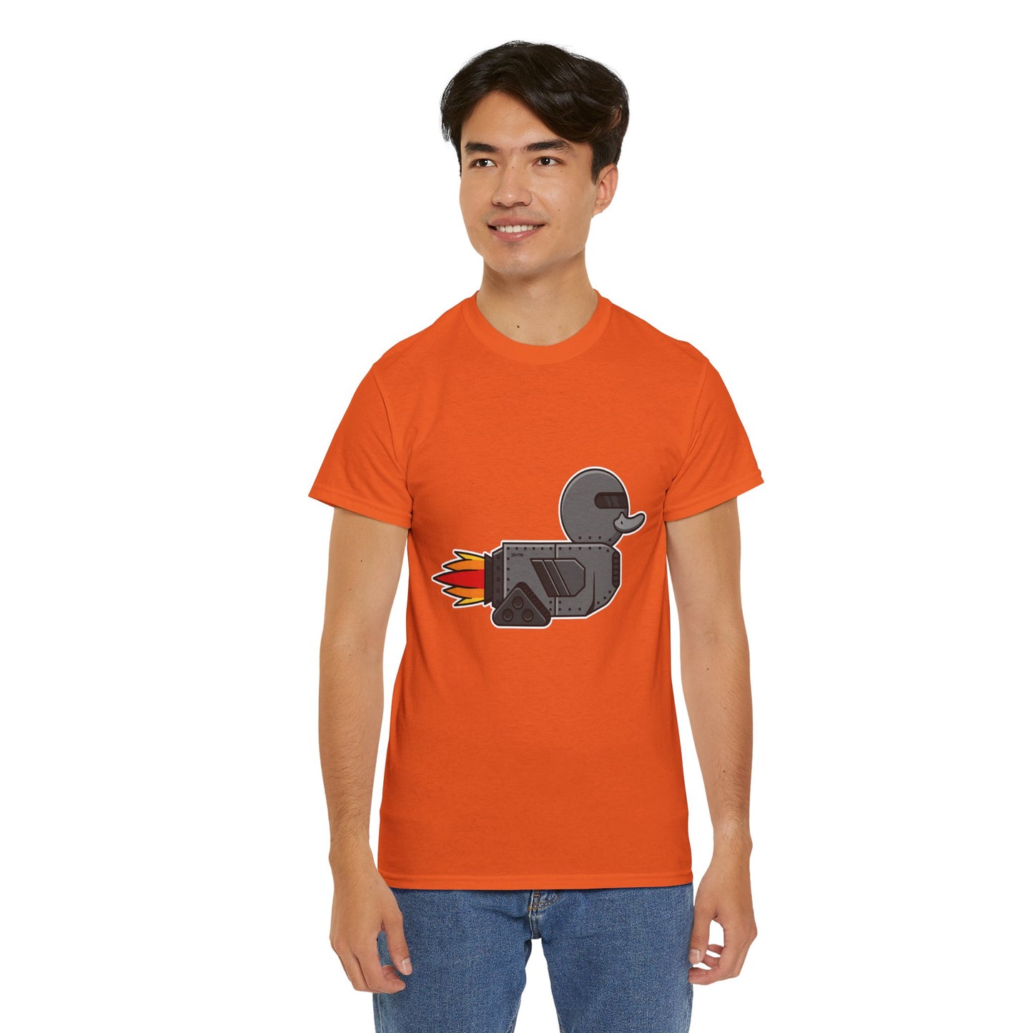 Unisex Heavy Cotton Tee (Robot Duck)