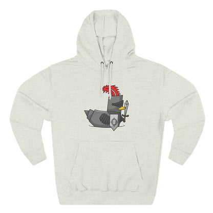Three-Panel Fleece Hoodie (Knight Duck)