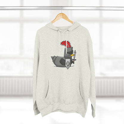 Three-Panel Fleece Hoodie (Knight Duck)