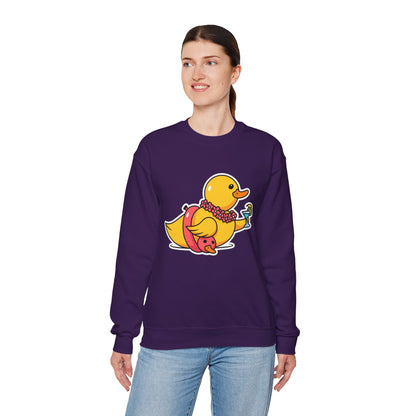 Unisex Heavy Blend™ Crewneck Sweatshirt (Tropical Duck)