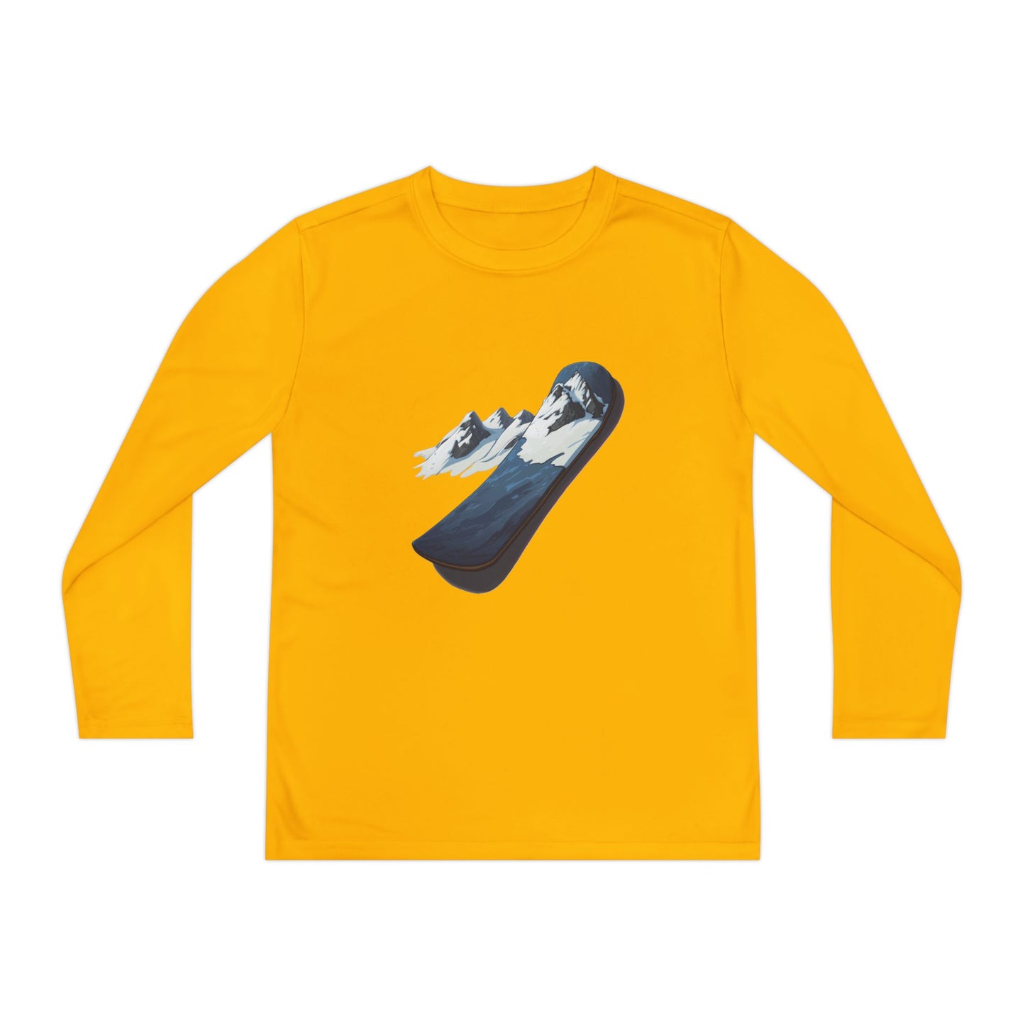 Youth Long Sleeve Competitor Tee (Mountain Snowboard)