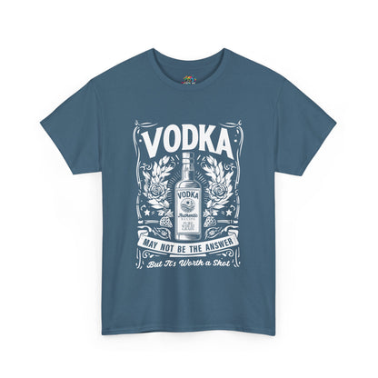 Unisex Heavy Cotton Tee (Vodka - Worth a Shot)