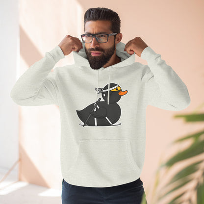 Three-Panel Fleece Hoodie (Ninja Duck)