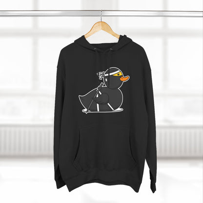 Three-Panel Fleece Hoodie (Ninja Duck)
