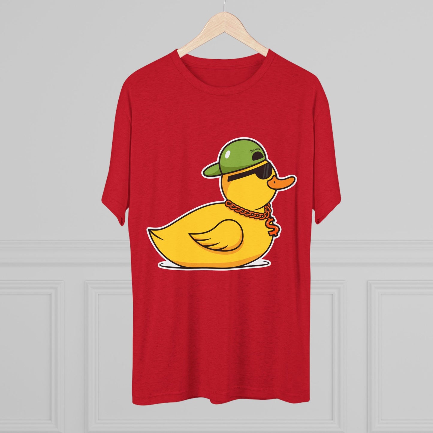 Unisex Tri-Blend Crew Tee (Ninja Duck)