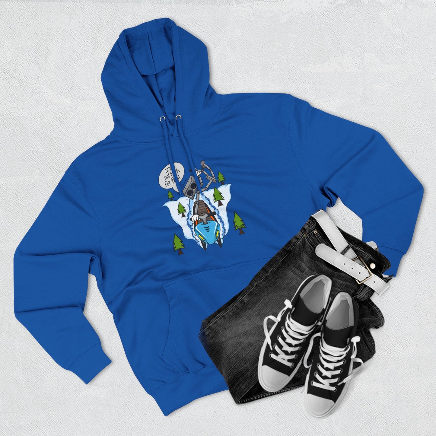 Three-Panel Fleece Hoodie (Not made for this - Snowmobiler)