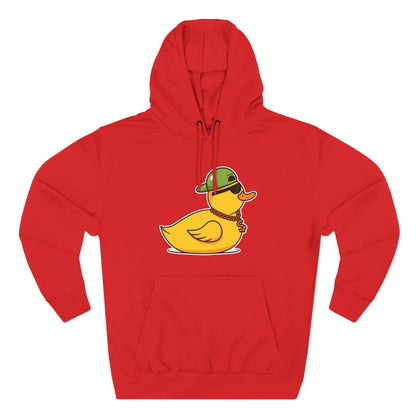 Three-Panel Fleece Hoodie (Gangster Duck)
