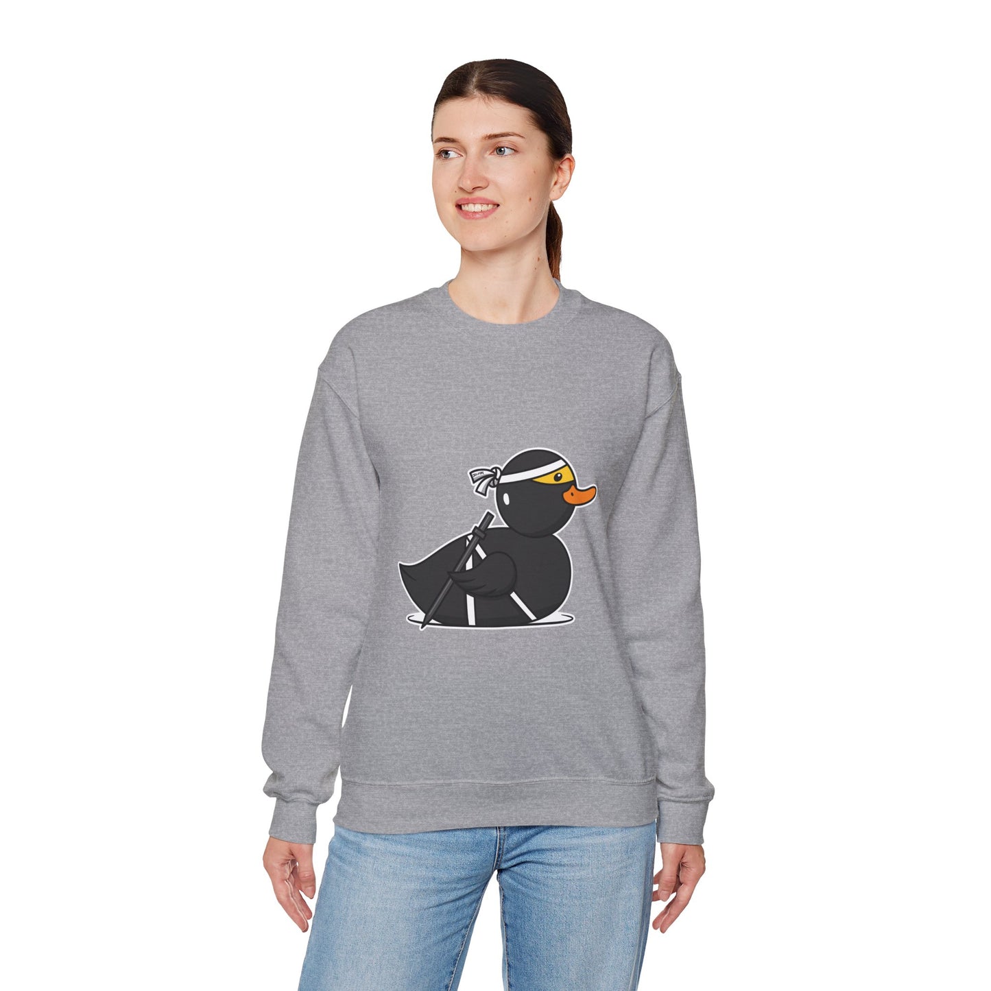 Unisex Heavy Blend™ Crewneck Sweatshirt (Ninja Duck)