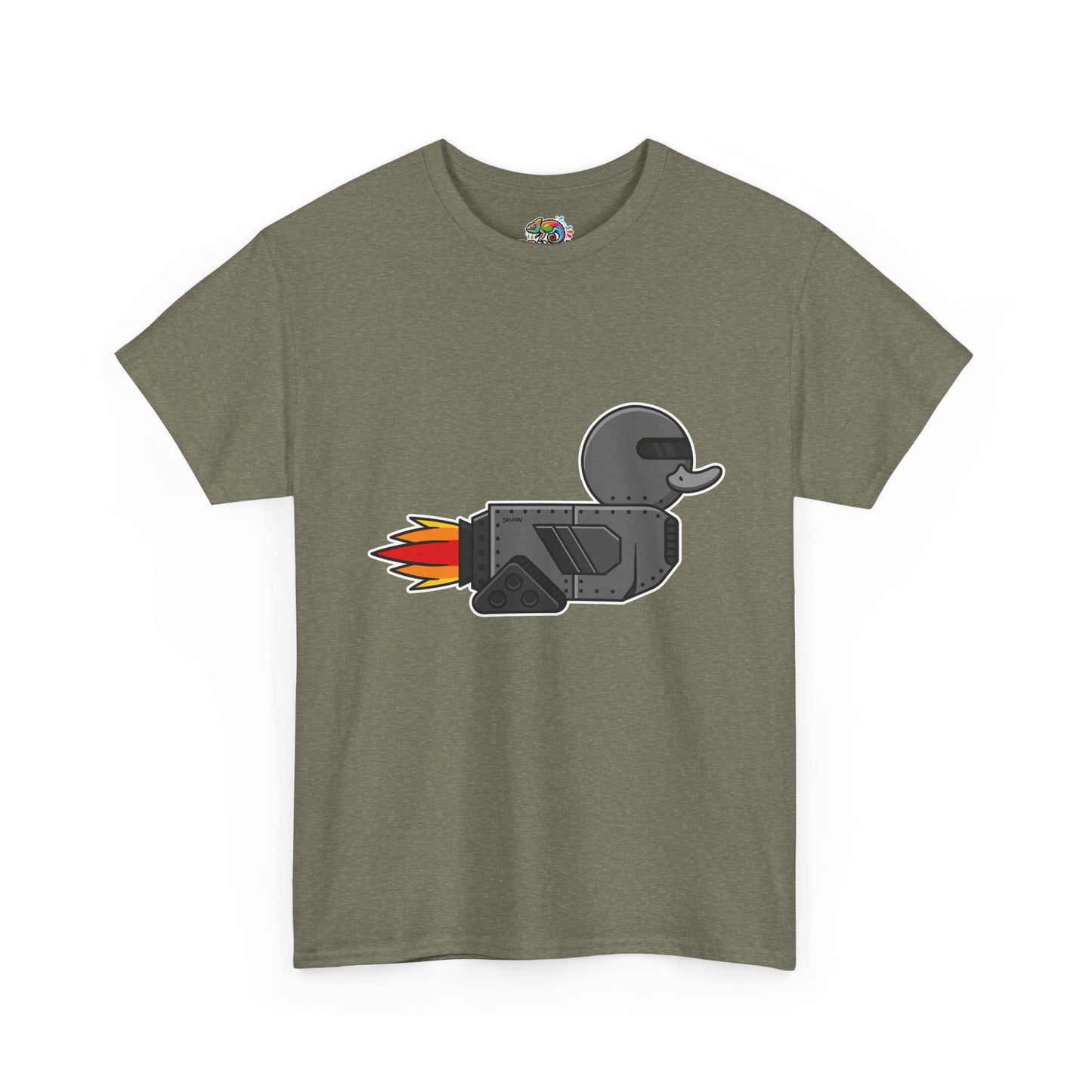 Unisex Heavy Cotton Tee (Robot Duck)
