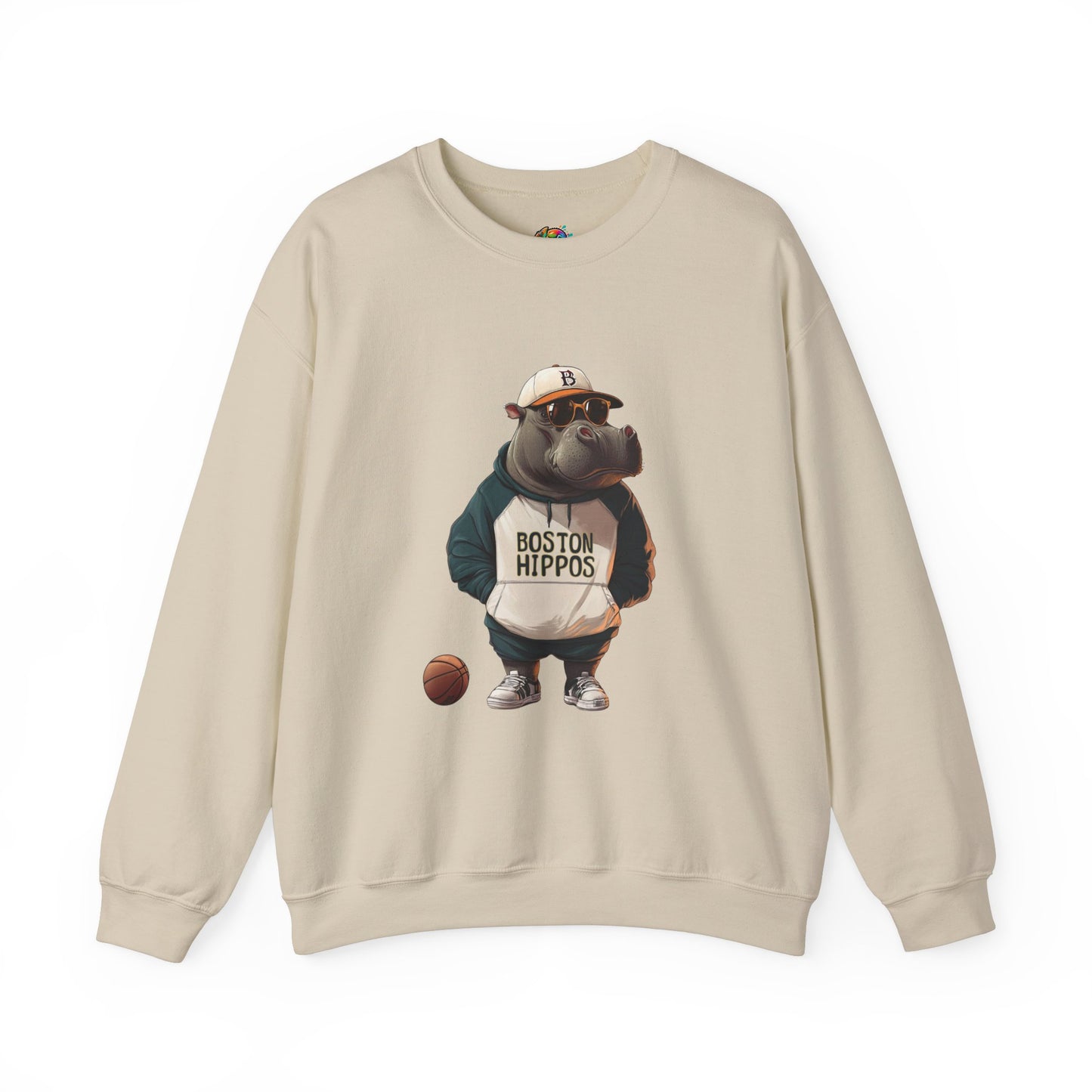 Unisex Heavy Blend™ Crewneck Sweatshirt (Boston Hippos)