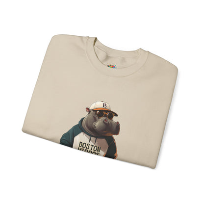 Unisex Heavy Blend™ Crewneck Sweatshirt (Boston Hippos)