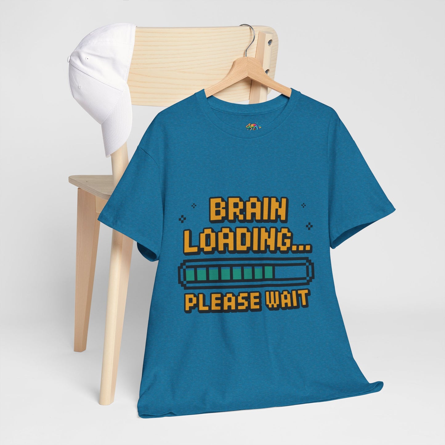 Unisex Heavy Cotton Tee (Brain Loading...Please Wait)