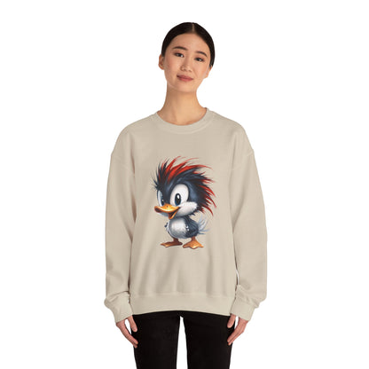 Unisex Heavy Blend™ Crewneck Sweatshirt (Red Hair Duck)