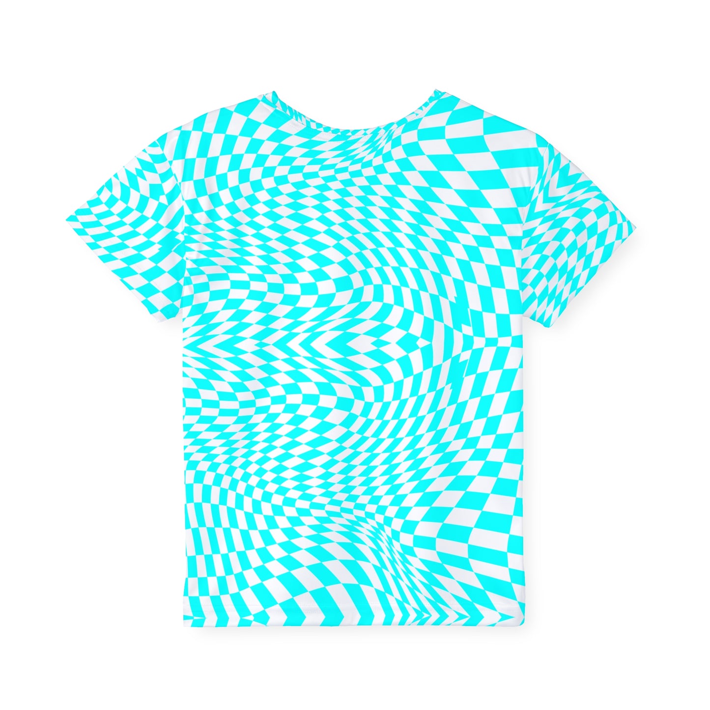 Kids Sports Jersey (Cyan Pixels)