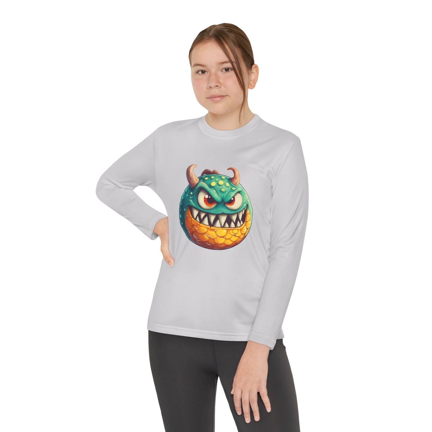 Youth Long Sleeve Competitor Tee (Green Monster 1)