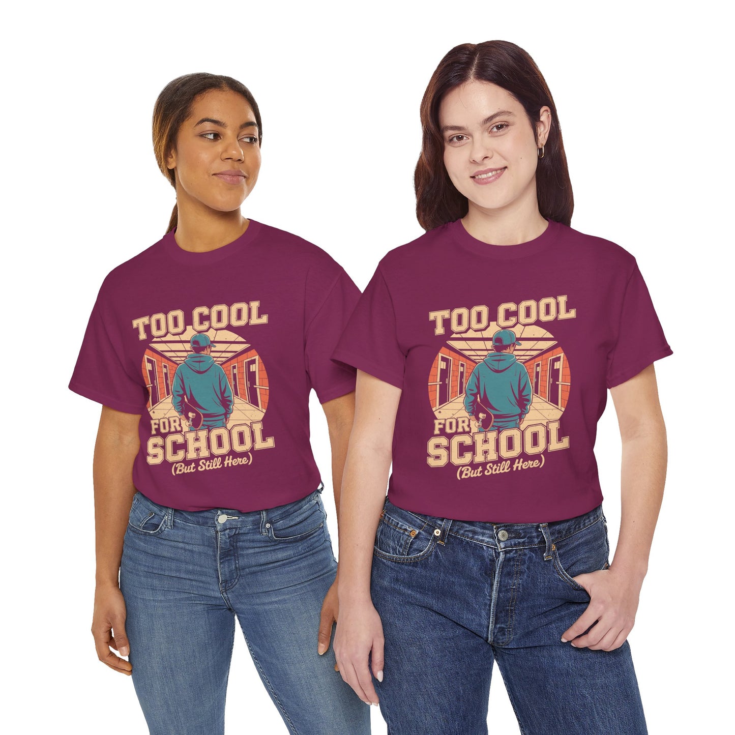 Unisex Heavy Cotton Tee (Too Cool For School)