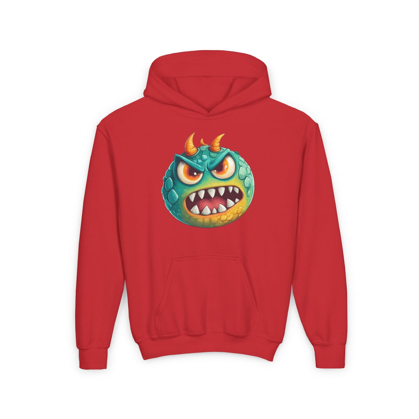 Youth Heavy Blend Hooded Sweatshirt (Green Monster 2)