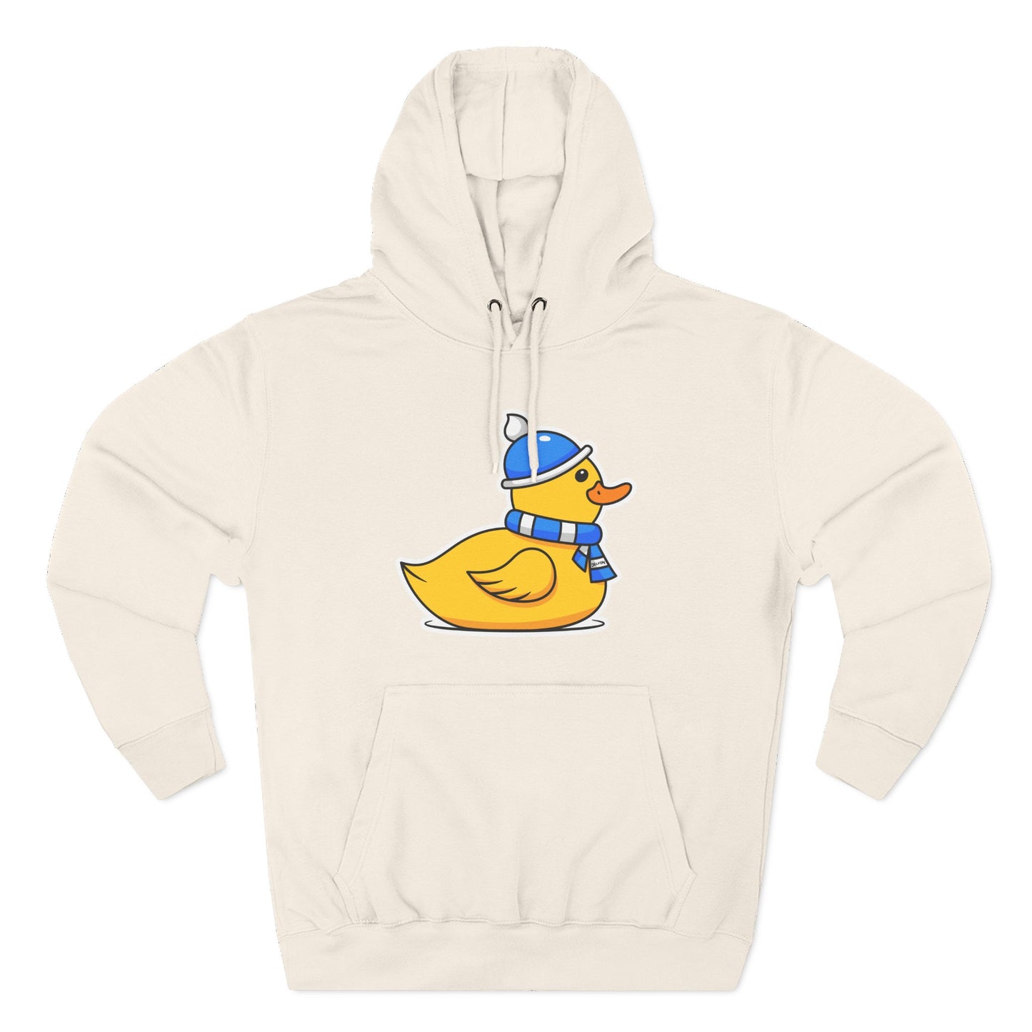 Three-Panel Fleece Hoodie (Chilly Duck)