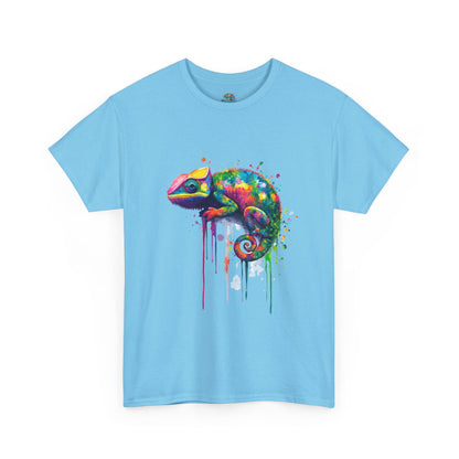 Unisex Heavy Cotton Tee (Realistic Chameleon)