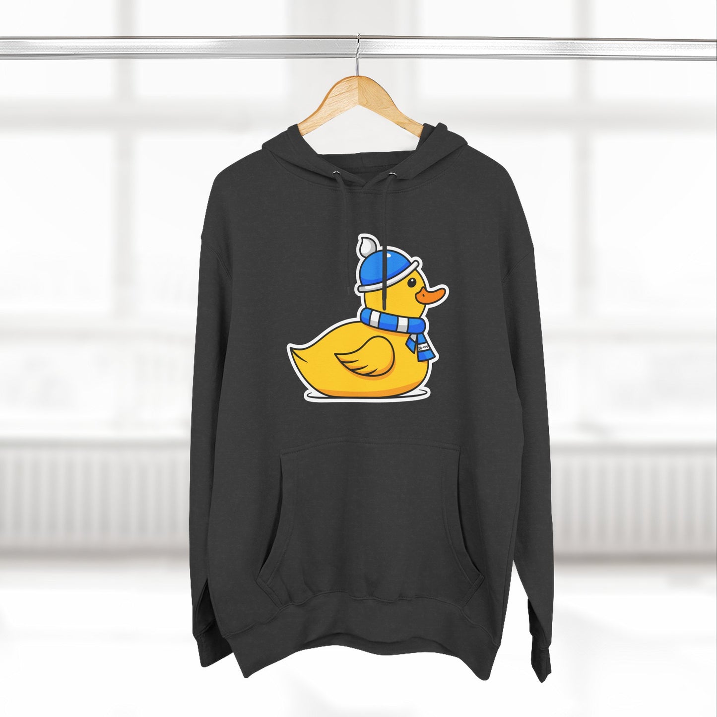 Three-Panel Fleece Hoodie (Chilly Duck)