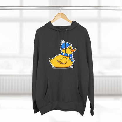 Three-Panel Fleece Hoodie (Chilly Duck)