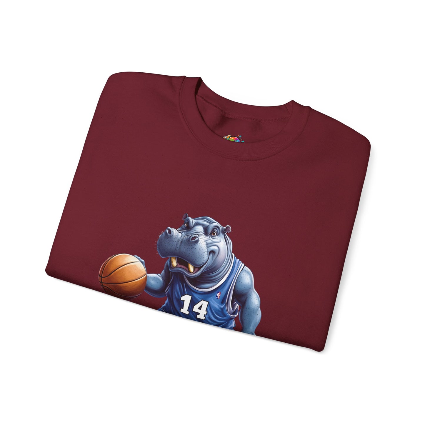 Unisex Heavy Blend™ Crewneck Sweatshirt (Hippo Baller)