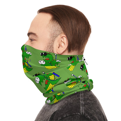 Winter Neck Gaiter With Drawstring (Larry the Snake thing)