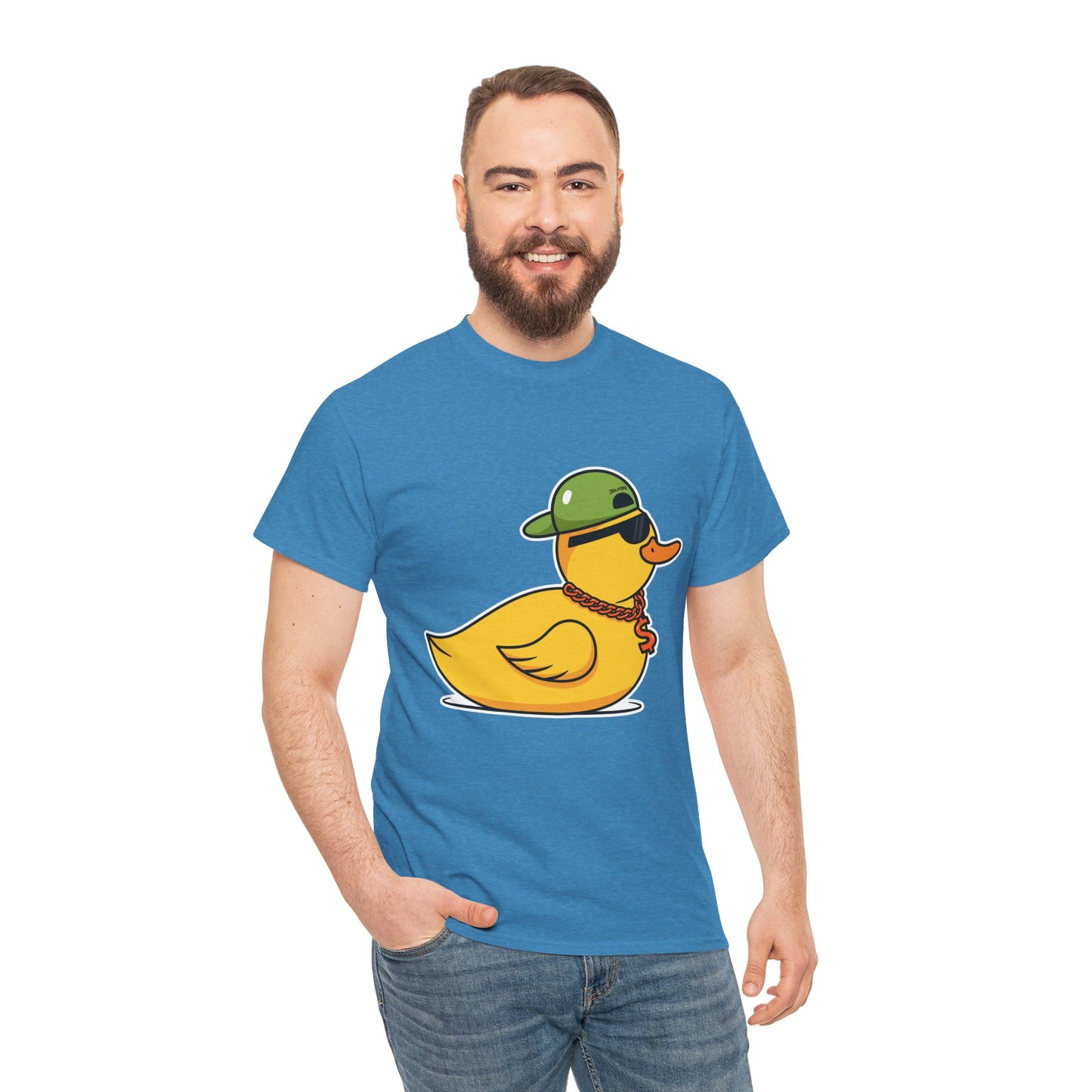 Unisex Heavy Cotton Tee (Gangster Duck)