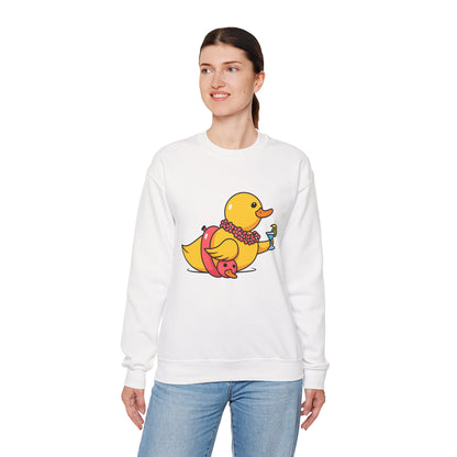 Unisex Heavy Blend™ Crewneck Sweatshirt (Tropical Duck)