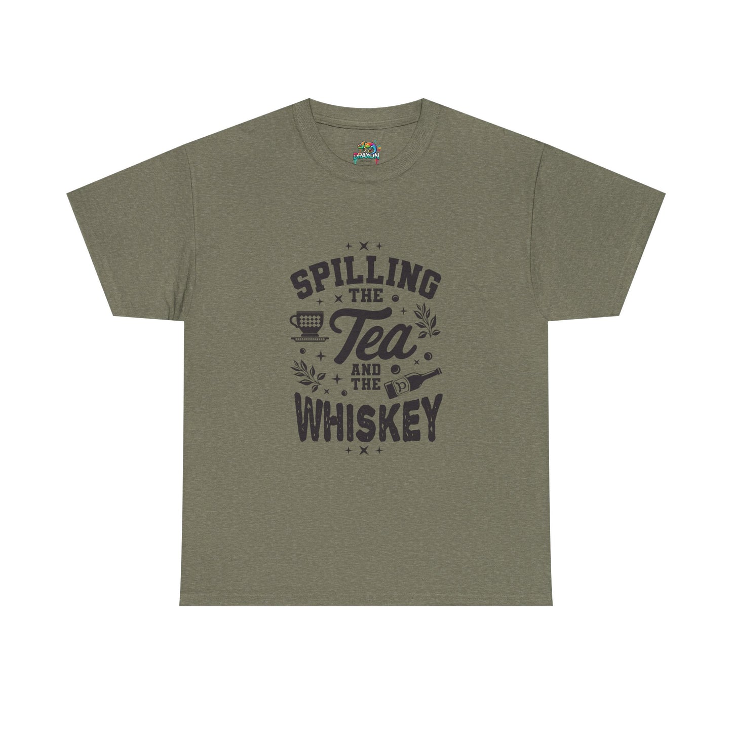 Unisex Heavy Cotton Tee (Spill Tea & Whiskey)