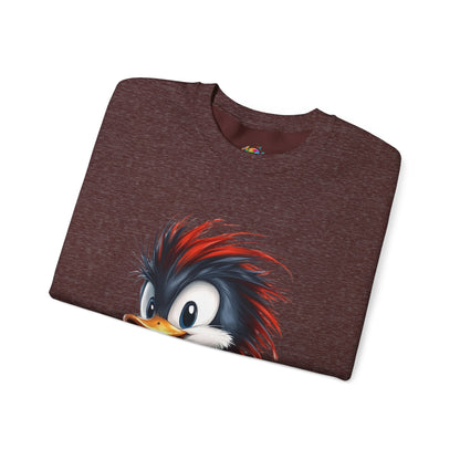 Unisex Heavy Blend™ Crewneck Sweatshirt (Red Hair Duck)