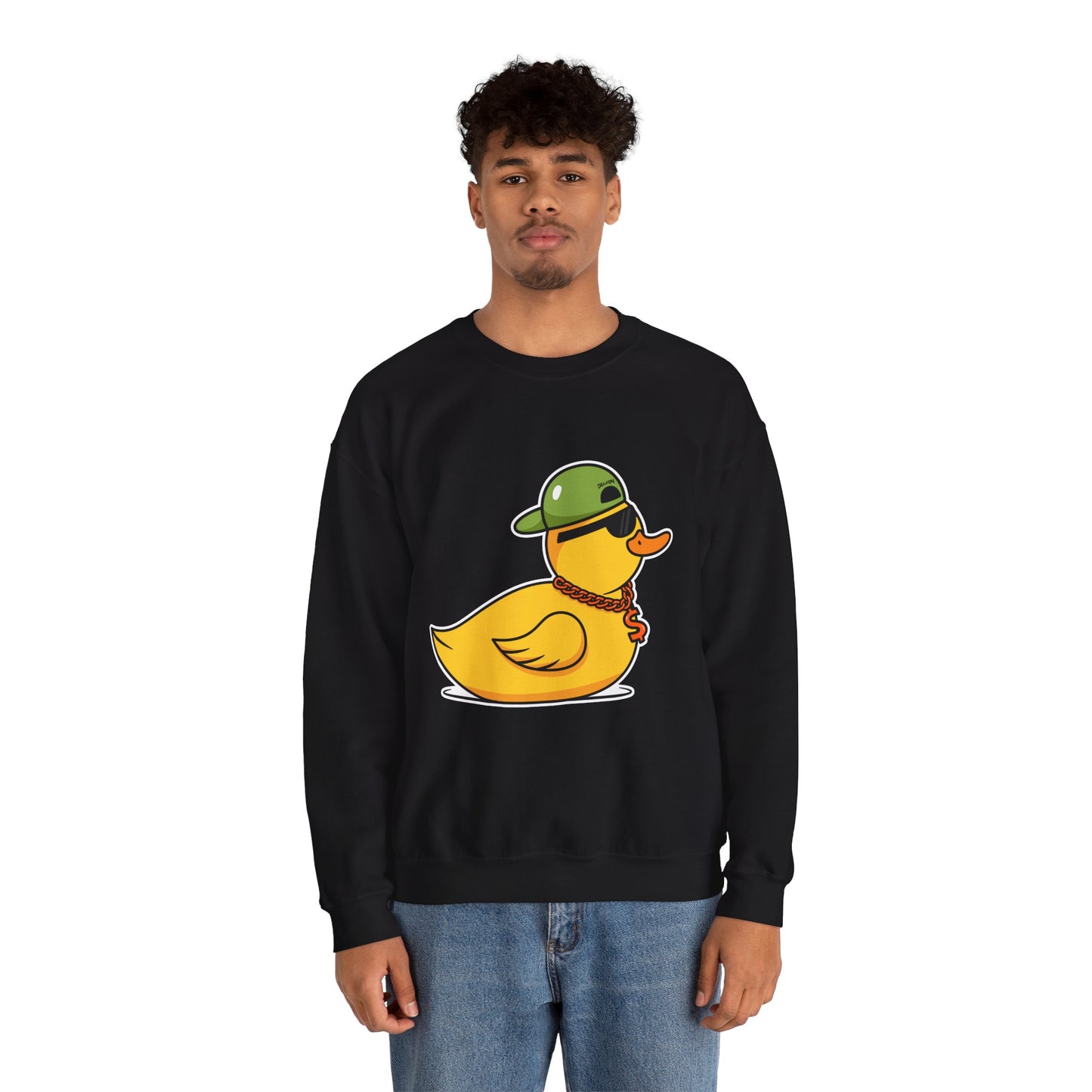 Unisex Heavy Blend™ Crewneck Sweatshirt (Gangster Duck)