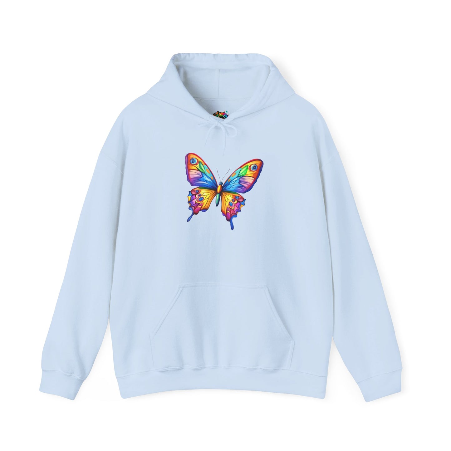 Unisex Heavy Blend™ Hooded Sweatshirt (Colorful Butterfly)