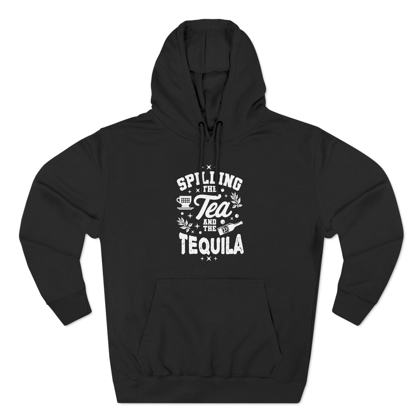 Three-Panel Fleece Hoodie (Spill Tea & Tequila)