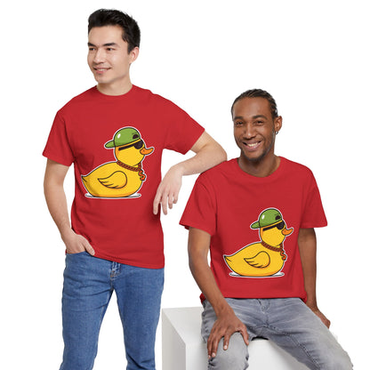 Unisex Heavy Cotton Tee (Gangster Duck)