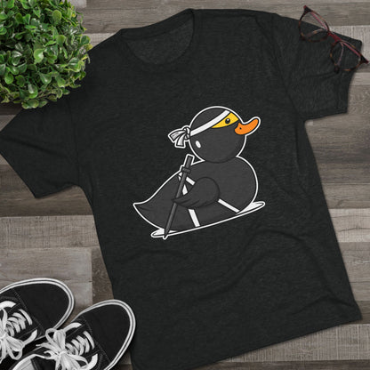 Unisex Tri-Blend Crew Tee (Ninja Duck)